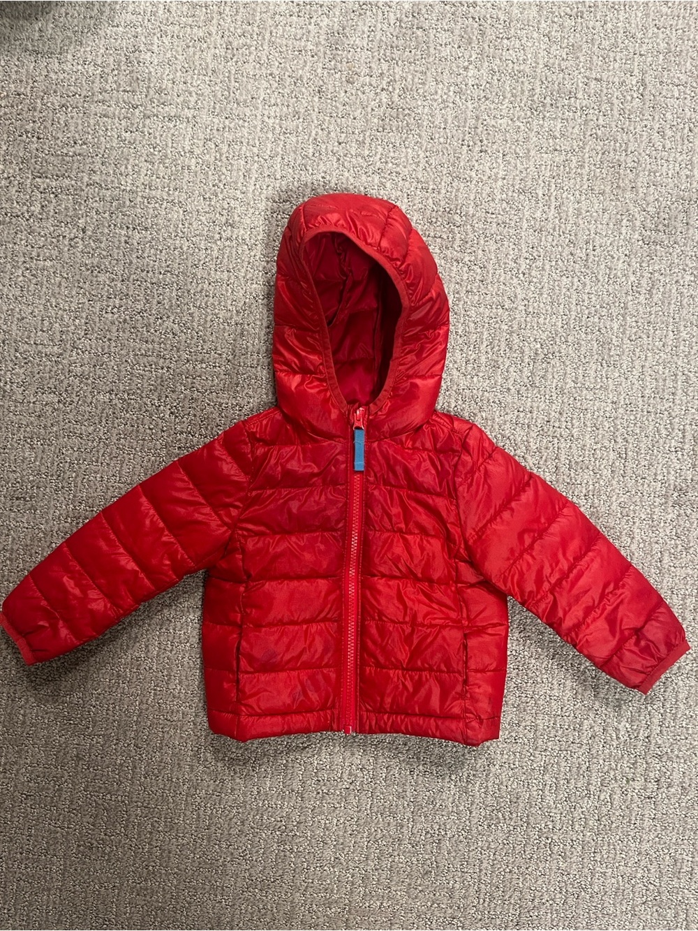 Red Primary 12-18 Mo Puffy Coat